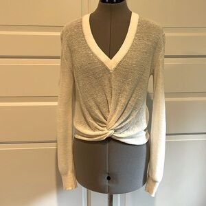 Veronica Beard Kellen twist front sweater